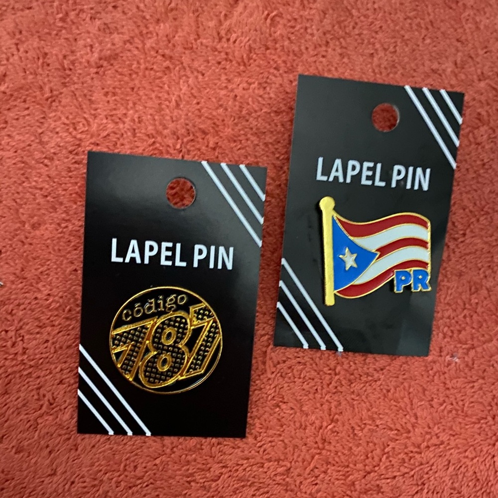 Puerto Rico Enamel Pin set